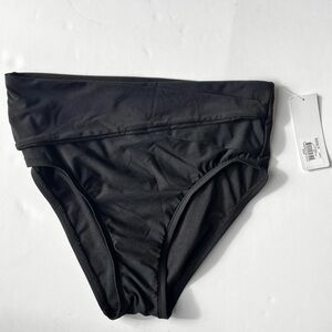 NWT Black Crossover Bikini Swim Bottom Medium 8-10 By Freshwater